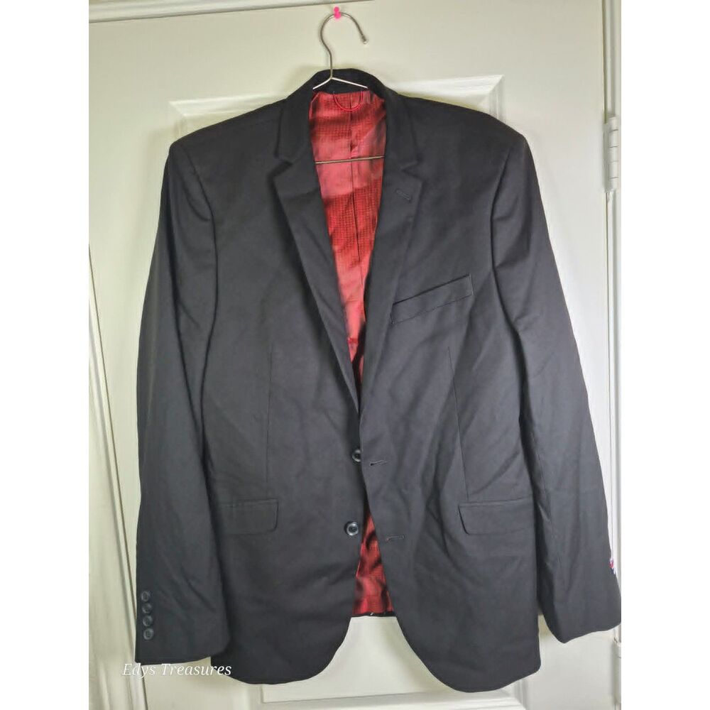 Billy London Men’s Black Tailored Blazer Suit Jacket Coat NWOT